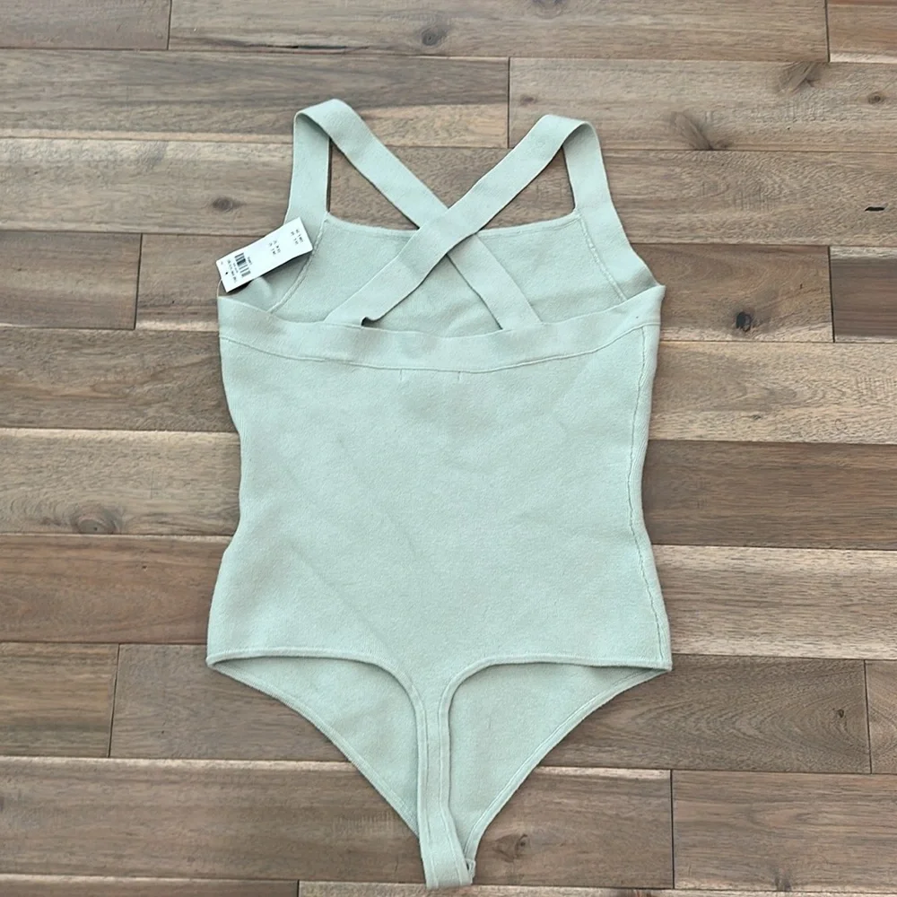 Abercrombie & fitch light pale green cross back knit bodysuit 2 for $20 - Picture 3 of 5
